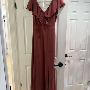 Birdy Grey Jackson Chiffon Dress in Rosewood